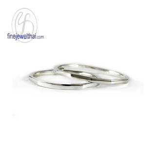 แหวนเงิน-เงินแท้ 925-แหวนคู่-แหวนหมั้น-แหวนแต่งงาน-Couple-silver-wedding-ring-finejewelthai - RC123000