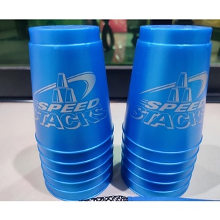 SPEED STACKS แก้วสแต็ค ฝึกสมองและความเร็ว speed stacks เกมส์เรียงแก้ว ครบชุดพร้อมที่จับเวลา มือสอง