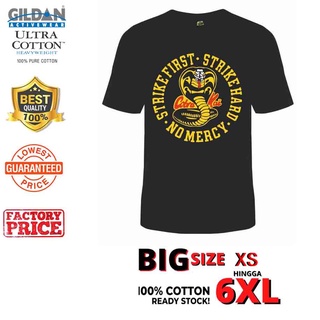 [S-5XL] เสื้อเชิ้ต คอกลม ผ้าฝ้ายแท้ ลาย Cobra Kai Karate Icon โอเวอร์ไซซ์ Xs-6XL สําหรับผู้ชาย