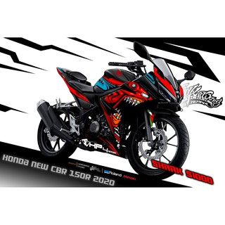 สติ๊กเกอร์ Honda Cbr 150 2019 ลาย ฉลาม S1000