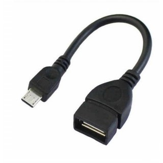 สาย OTG Micro USB 2.0 ใช้กับ Android ยาว 14 cm (Black)