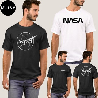 เสื้อยืด NASA (งานดี ถูกที่สุด) ผ้าดี cotton100, สกรีนแบบเฟล็ก PU เนียนสวย ไม่แตก ไม่ลอก