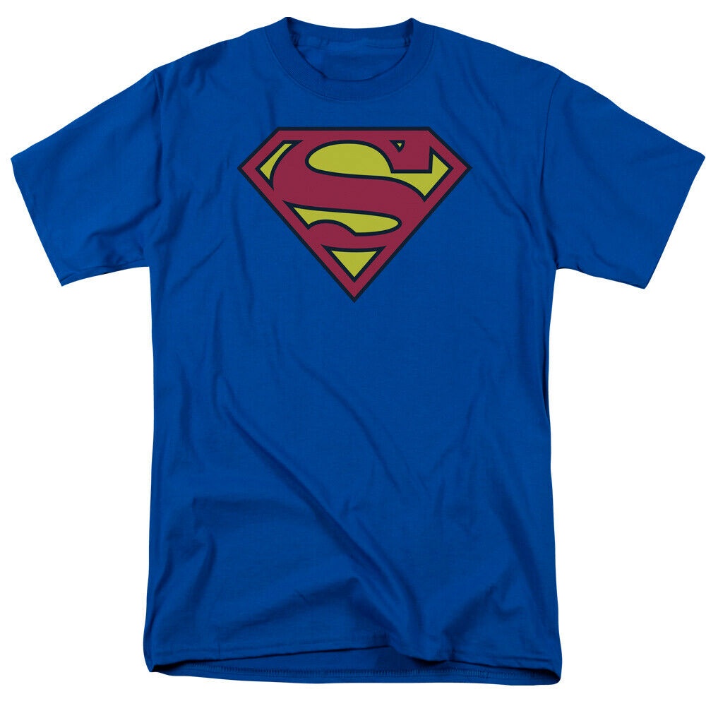 Superman superman superman เสื้อยืดแขนสั้นคอกลมพิมพ์ลายแขนสั้นผู้ชายผ้าฝ้ายแท้คอกลม