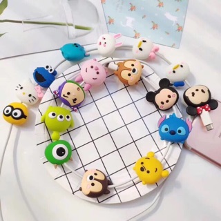 ที่ป้องกันสายชาร์จจาก ตัวการ์ตูน TSUM TSUM ของ Disney 2 in 1ลายมาใหม่