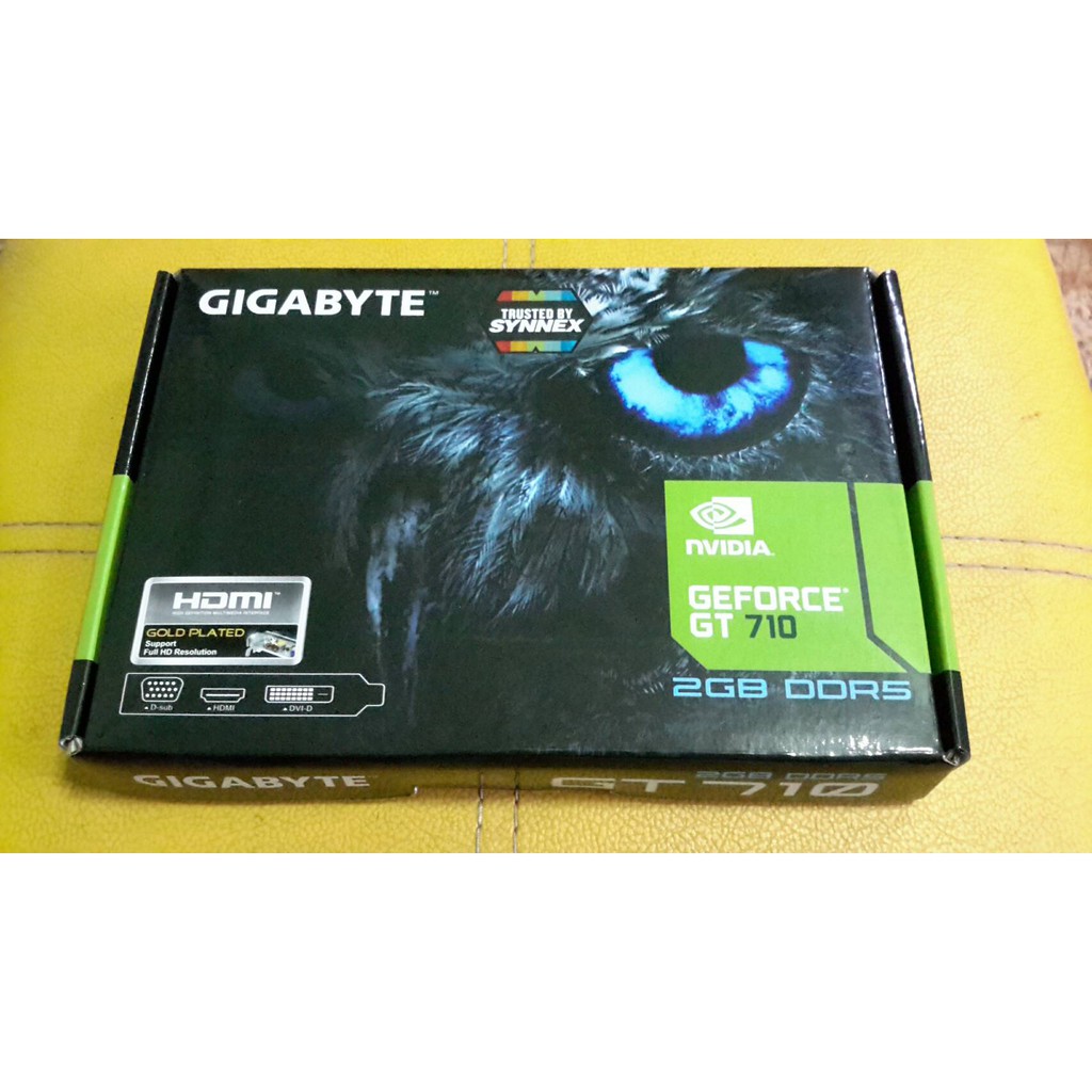 VGA (การ์ดแสดงผล) GIGABYTE GT710 2GB DDR5 64-BIT (N710D5-2GL)