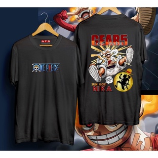 tshirt สําหรับผู้ชาย♛f.One Piece ลูฟี่ดีไซน์ Sun God Nika / เสื้ออะนิเมะ / เสื้อยืดสําหรับผู้ชา jZe