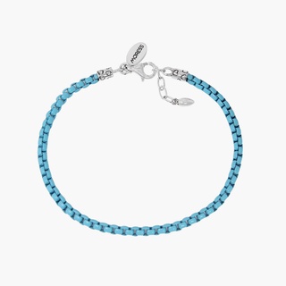 Moress Blue Lush Pop Bracelet สร้อยข้อมือลายโซ่สีฟ้า