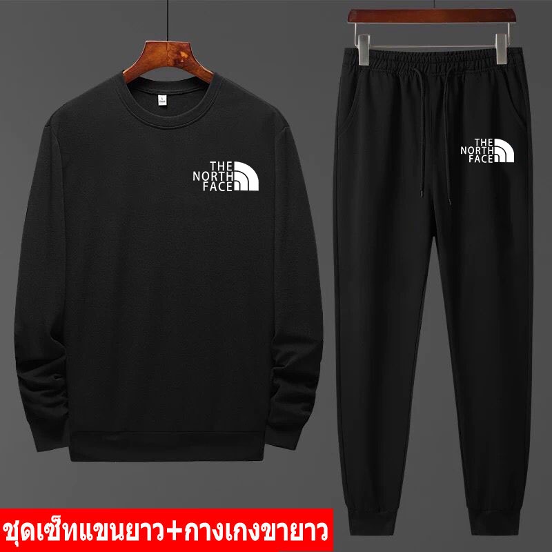 *สินค้าในไทย* BK467-O+AA376 ชุดเซ็ทกันหนาวเสื้อคอกลมแขนยาว+กางเกงขายาว เสื้อแขนยาวคอกลม ผ้านุ่นใส่สบาย ใส่ได้ทั้ง ญ/ช