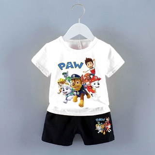 【Suits】ชุดเสื้อผ้า ลายการ์ตูน PAW Patrol แฟชั่นฤดูร้อน สําหรับเด็กผู้ชาย