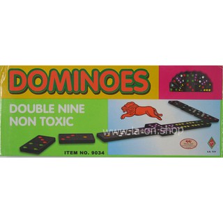 เกมโดมิโน โดมิโน่ Dominoes Game 9034 ชุดใหญ่ 55 ชิ้น พร้อมส่ง!!