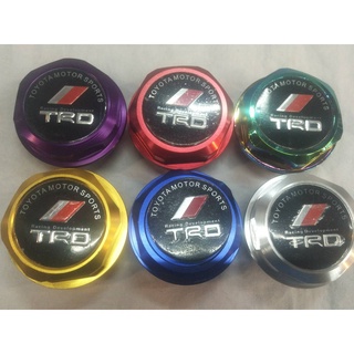 ฝาน้ำมันเครื่อง(TRD)สำหรับ TOYOTA  มีสี แดง.น้ำเงิน.ทอง.ม่วง.สีฟ้า.สีเงิน.และสีรุ้ง ราคาต่อชิ้น