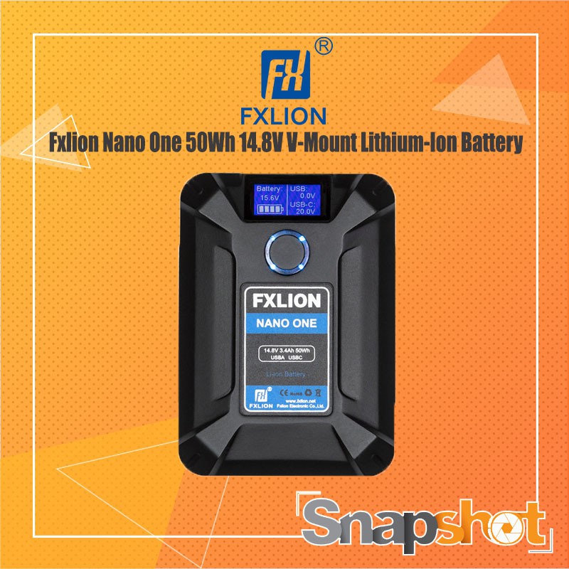 FXLION NANO ONE 50Wh 14.8V V-Mount Lithium-Ion Battery ประกันศูนย์ไทย 1 ปี V Mount Battery FX LION O