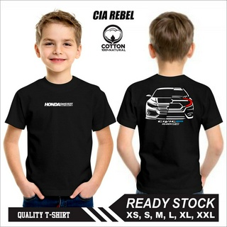 เสื้อยืด พิมพ์ลายรถยนต์ Honda Carstuff สําหรับเด็ก