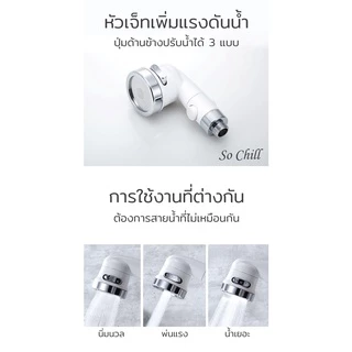 So Chill ชุดฝักบัวต่อขยายก๊อกน้ำ อ่างล้างหน้า อ่างล้างจาน ก๊อกน้ำ ฝักบัวแรงดันสูง สายยืดหดได้ น้ำแรงและนุ่ม ประหยัดน้ำ