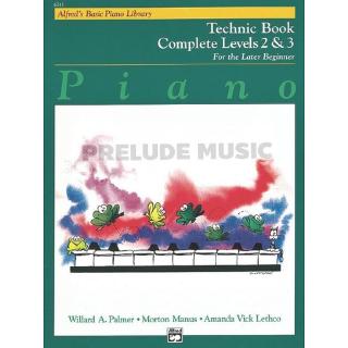 (โค้ดINCSM2Lลด70฿) Alfreds Basic Piano Library: Technic Book Complete 2&amp;3 00-6241