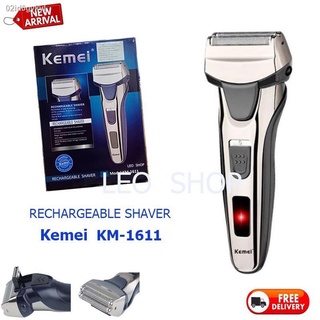 Kemei KM-1611 เครื่องโกนหนวดไฟฟ้า แบบไร้สาย ใช้งานได้ทั้งโกนหนวด และกันจอน (Rechargeable Shaver) รุ่นใหม่ล่าสุด