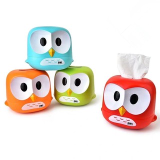 กล่องใส่ทิชชู่ ที่ใส่ทิชชู่ น้องนกฮูก   Owl tissue box ZB524 ใส่ทั้ฃม้้วนและทั้งแผ่่นได้หมดจ้า สินค้าพร้อมส่งค่ะ 1-2วัน🙏