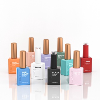 VENDEENI ขวดสี เบส ท็อป เบสเจลทาเล็บ ท็อปเจล เคลือบเล็บเจล เบสโค้ท ท็อปโคทเล็บ  base coat / top coat สีเล็บเจล