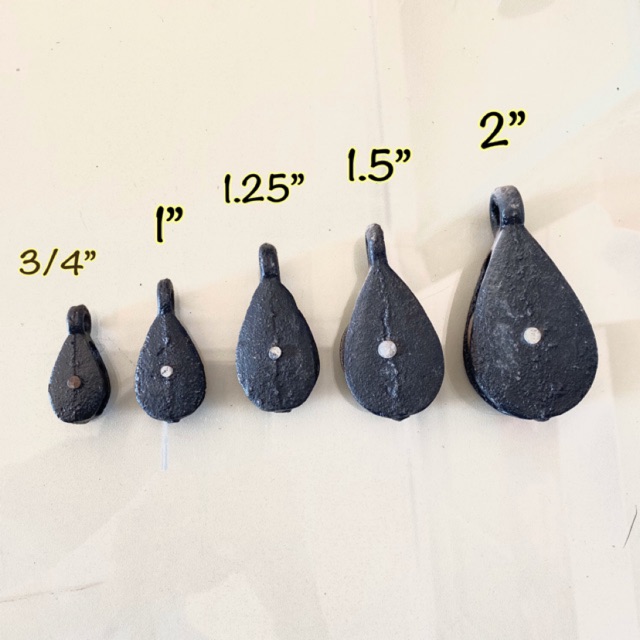 ลูกรอกดำ​ รอกเหล็กขนาด​ 3/4" -​ 2"