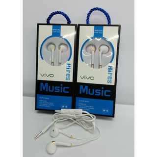 VIVO Music Super Bass W-15 หูฟังสำหรับสมาร์ทโฟน เสียงดีคุณภาพดี ช่องเสียบแจ็คขนาด 3.5mm