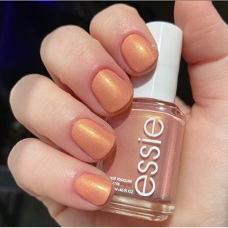 พร้อมส่ง Essie Reach new heights Shimmery golden peach สีพีชอ่อนพร้อมชิมเมอร์ระยิบๆ สีทอง แท้ 💯%