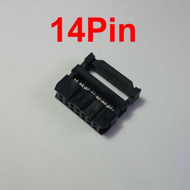 หัวย้ำสายแพ 14Pin ตัวเมีย ระยะ Pitch 2.54 mm