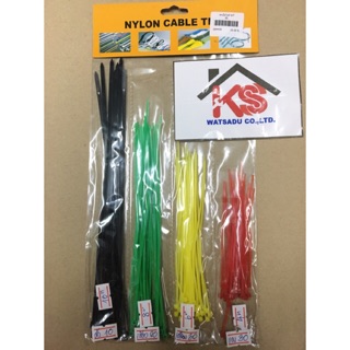 เคเบิ้ลไทร์ หลายสี จำนวน 90 เส้น คละเบอร์