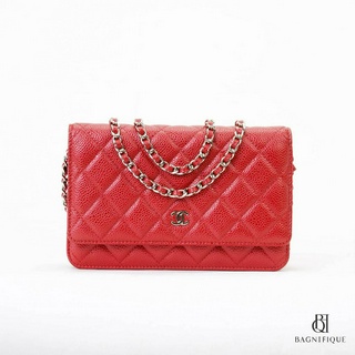 CHANEL WOC 7.5" RED CAVIAR GHW