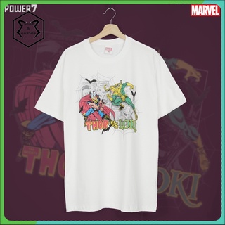 เสื้อยืดโอเวอร์ไซส์Power 7 Shop เสื้อยืดการ์ตูน ลาย มาร์เวล THOR love and thunder ลิขสิทธ์แท้ MARVEL COMICS  T-SHIRTS (M