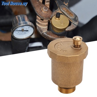 เครื่องมือท่อไอเสียทองเหลืองอัตโนมัติ One Way Vent Vent G1/2 ปรับให้เข้ากับ 0 ~ 100 ℃