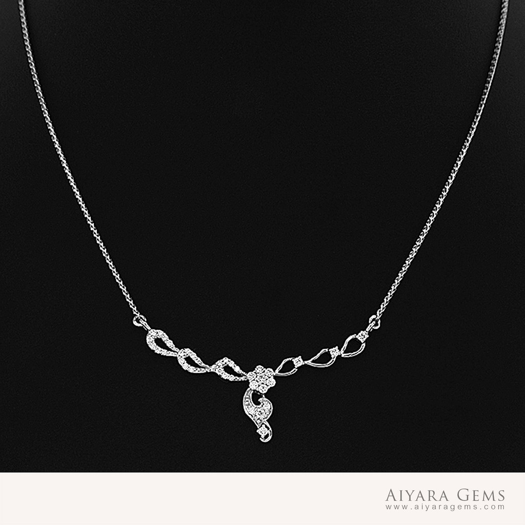 สร้อยคอเพชรแท้ 0.51  กะรัต  น้ำ  98 VVS2 (SN-01867)