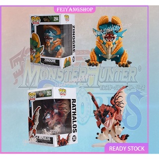 ฟิกเกอร์ Funko Pop Monster Hunter Rathalos Zinogre ของเล่นสําหรับเด็ก