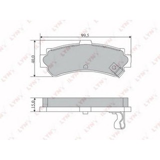 Girling ผ้าเบรคหลัง นิสสัน Nissan Almera, B14(B14),6131159-1/T TFR อะไหล่ Nissan ,อะไหล่ Almera 97/120