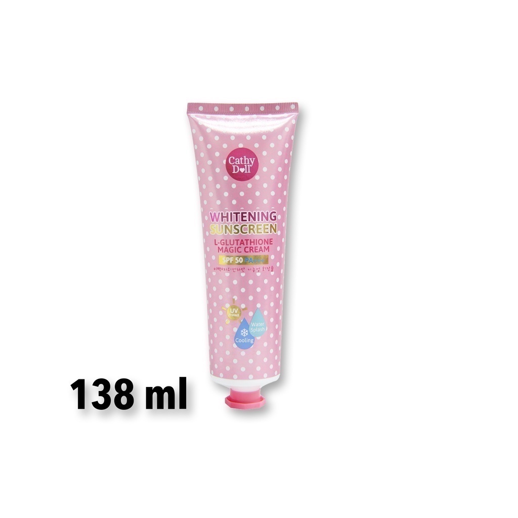 Karmart Cathy Doll L-Glutathione Magic Cream SPF50 PA+++(138 ml):ครีมกันแดด ละอองน้ำ x 1 ชิ้น svl