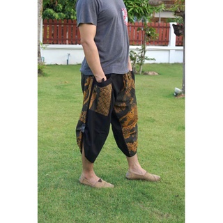 Samurai pants กางเกงซามูไร (เขียวปลาดอกบัว)