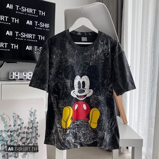 เสื้อวินเทจ❤️🖤เสื้อโอเวอร์ไซส์ ลายMICKEY  ใส่ได้ทั้งชายและหญิง✅ของแท้100%