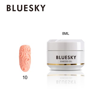 สีเจล เจลปั้นนู้น 3D Bluesky gel polish Emboss gel 10 สีโอโรส