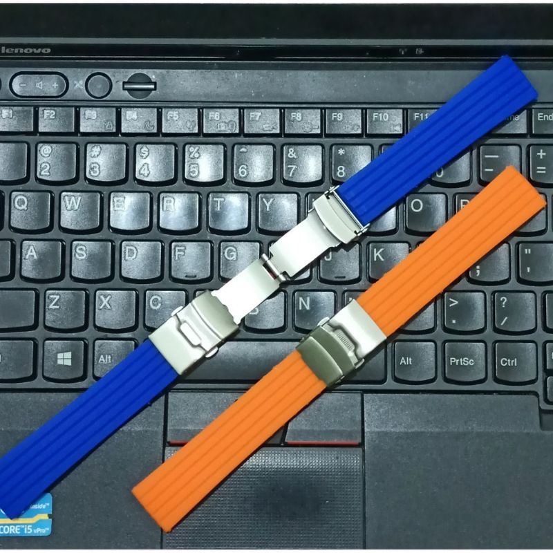 นาฬิกายาง STRAP CLAPS WATCH STRAP FOLDING RUBBER WATCH STRAP RUBBER STRAP