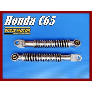 HONDA C65​ C50​ C70​ FRONT SHOCK CUSION PAIR SET SPRING "CHROME" // โช๊คหน้า ชุบโครเมี่ยม งานสวย ได้มาตรฐาน คุณภาพเยี่ยม