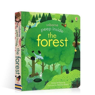 หนังสือบอร์ดบุ้คสำหรับเด็ก Usborne Peep Inside The Forest