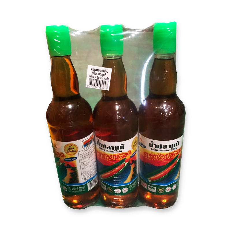 สินค้าแนะนำ!! หอยหลอด น้ำปลา ขวดแก้ว 700 มล. x 3 ขวด Razor Clam Fishsauce 700 ml x 3