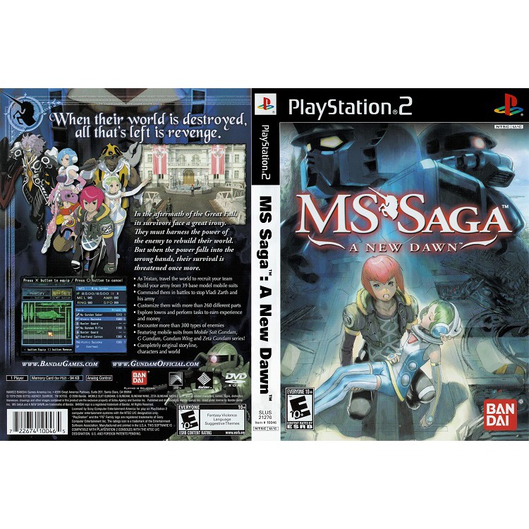 MS SAGA [PS2 US : DVD5 1 Disc]