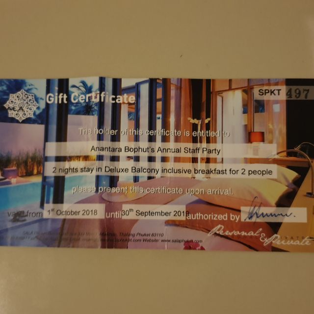 Gift Voucher ที่พัก 3 วัน 2 คืน  Sala Phuket Mai Khao Beach Resort (ศาลา ภูเก็ต ไม้ขาว บีช รีสอร์ต)