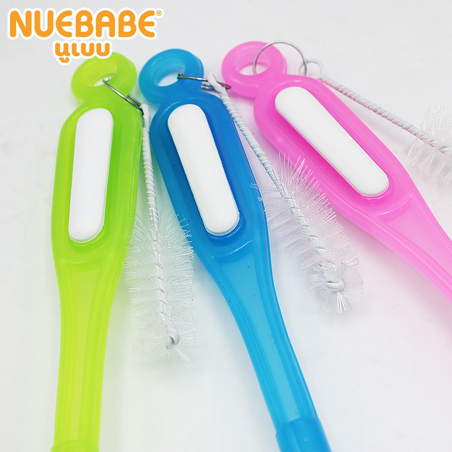 Nuebabe فرشاة رضاعات برأس إسفنجي — صورة 3