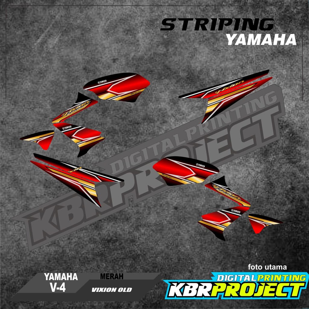 VIXION OLD striping VIXION OLD YAMAHA สติ๊กเกอร์ติดรถมอเตอร์ไซด์ variation Racing V-4 สติ๊กเกอร์