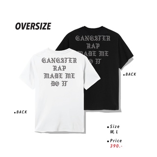 Fifty Cent ® เสื้อ Oversize ไซส์ใหญ่ รุ่น Rap Gang สีขาว สีดำ ชาย หญิง M L / OS