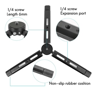 ขาตั้งกล้องอลูมิเนียม ขนาดเล็ก พร้อมสกรู 1/4 นิ้ว สําหรับกล้องถ่ายวิดีโอ Zhiyum Ronin S SC dinghingxi1