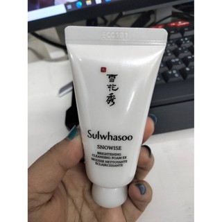 Sulwhasoo Snowise Brightening Cleansing Foam 30ml #Sulwhasoo