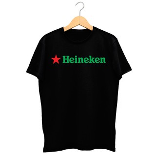 ♣อ่า♣ Heineken เสื้อยืดลําลอง แขนสั้น พิมพ์ลายกราฟฟิคเบียร์ สีดํา แฟชั่นสําหรับผู้ชาย เหมาะกับการเล่นกีฬา ยิม 07 957563