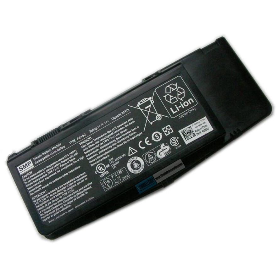 Battery Dell Alienware M17X R2 (Part: C852J) (Clearance Sale)
